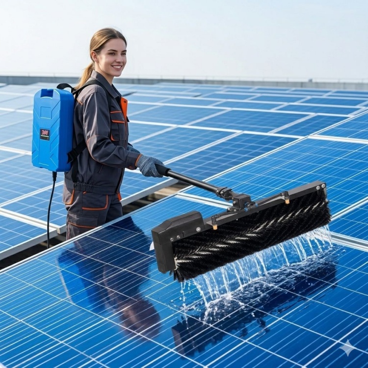 Solar Panel Cleaning Brush for Commercial Solar Panel Power Station